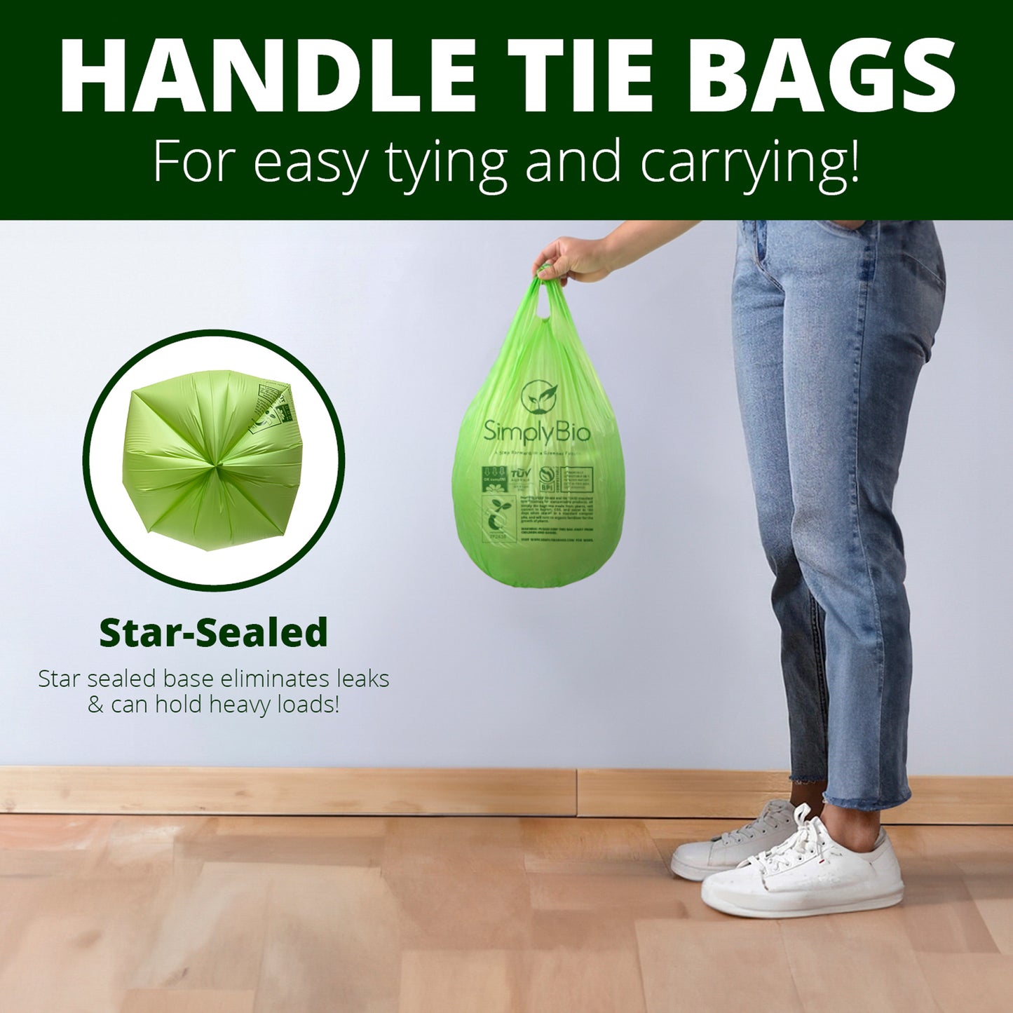 3-Gallon Handle-Tie Food Scrap Bags (80-Count)