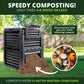 80-Gallon Large Lightweight BPA-Free Outdoor Compost Bin