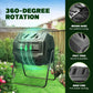 43 Gallon Outdoor 2-Chamber Compost Tumbler Bin – BPA-Free