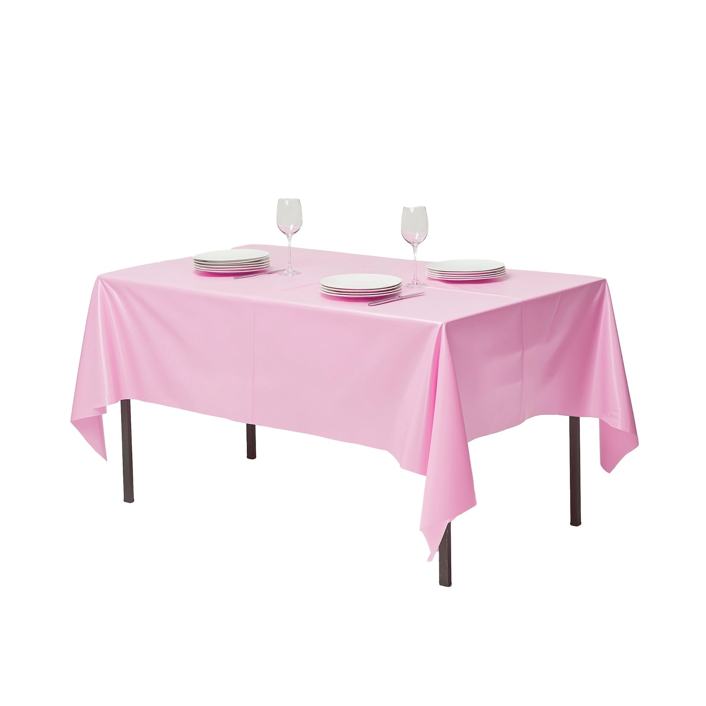 10-Pack Compostable Tablecloths for Rectangle Tables (54''x108'')