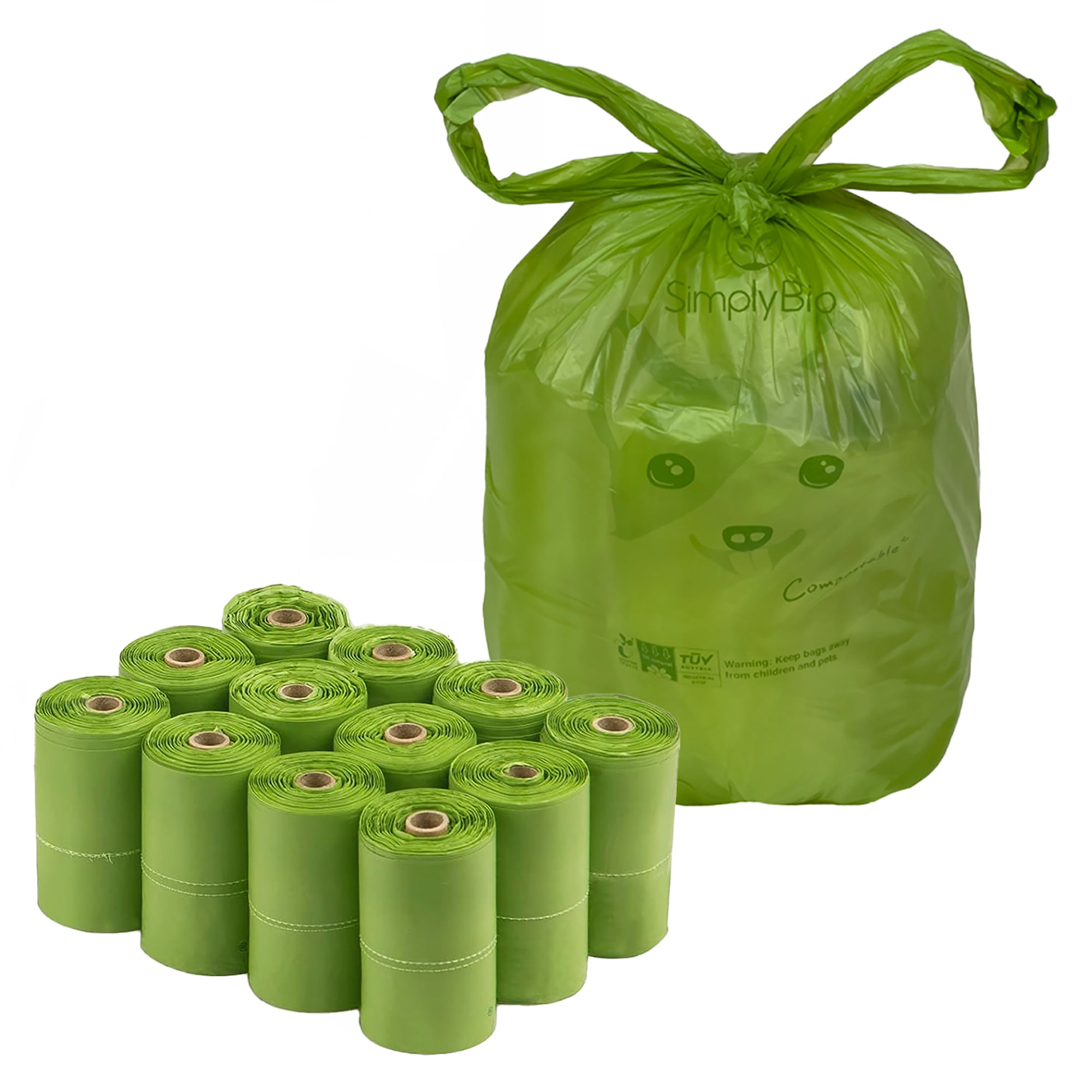 Eco Friendly Compostable Dog Poop Bags 180 Count Simply Bio